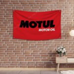 Motul Flag Banner 3x5ft - Motor Oil Racing Car Oil Shop Man Cave Wall Decor Sign