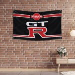 Nissan GTR Flag 3x5 FT – NISMO Racing Sport Speed Car Banner for Man Cave & Show Display