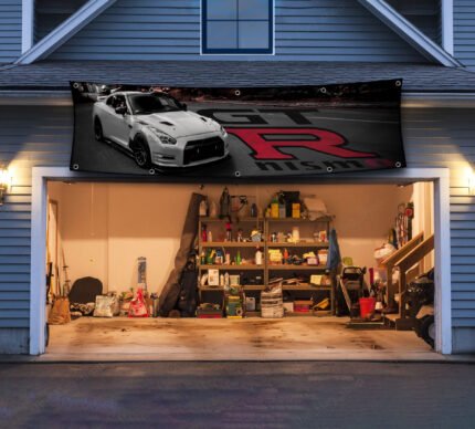 Nissan GTR Nismo Racing Sport Car Flag Banner 2x8 FT – High-Speed Automotive Wall Decor for Man Cave, Garage, or Showroom