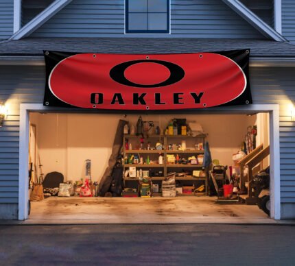 Oakley Banner 2x8 ft Sunglasses Promotional Man Cave Wall Decor Garage Sign – Perfect for Oakley Fans & Collectors!