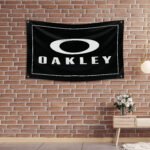 Oakley Flag Banner 3x5 ft – Sunglasses Advertising Promotional Workshop & Man Cave Wall Decor
