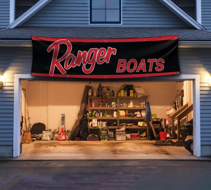 Ranger Boats 2x8 ft Flag Banner – Marine Boats, Fishing, Man Cave Wall Decor Sign