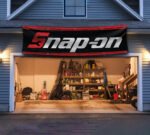 Snap-on Banner 2x8ft – Racing Car Flag, Tools, Garage Man Cave Wall Decor Sign