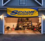 Spoon Sport Banner 2x8 ft – JDM Racing Car, Man Cave Garage Wall Decor Sign