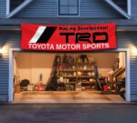 Toyota TRD 2x8ft Banner – Motorsports Racing Development Flag, Garage, Man Cave Wall Decor Sign