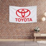 Toyota Flag 3x5ft – Car Show Banner, Garage, Man Cave Wall Decor Sign