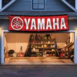 Yamaha Banner 2x8ft Motorcycle Show Red FlagMan Cave Flag Garage Wall Decor Large Sign