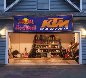 Redbull KTM 2x8 FT Banner Motorcycle Racing Flag Show Garage Man Cave Wall Decor