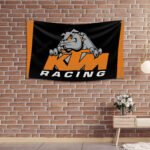 KTM Racing Flag 3x5FT Motorcycle Banner Car Show Garage Man Cave Wall Sign Decor