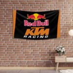 Redbull KTM 3x5 FT Banner Motorcycle Racing Flag Show Garage Man Cave Wall Decor