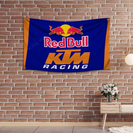 Redbull KTM 3x5 FT Banner Motorcycle Racing Flag Show Garage Man Cave Wall Decor