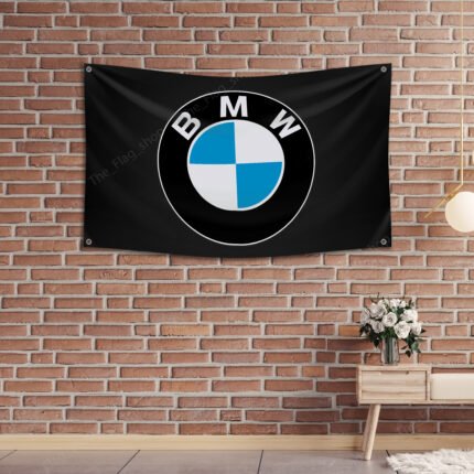 "Decorate your space with this 3x5 ft BMW flag featuring the iconic logo. Ideal for garages, workshops, man caves, and wall décor, this durable banner is perfect for showcasing your love for BMW. Designed for both indoor and outdoor use, it’s a must-have sign for BMW enthusiasts looking to highlight their passion for the brand’s heritage and performance."