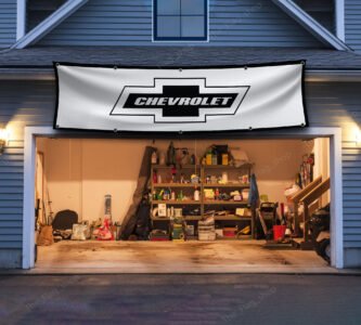 "Show your passion for Chevrolet with this 2x8 ft banner flag, designed for Chevy car and truck enthusiasts. Featuring bold Chevrolet branding and iconic graphics, this banner is the perfect addition to any garage, man cave, or workshop. Ideal for racing fans and collectors, it adds a dynamic and stylish touch to your wall décor. Crafted from durable, high-quality materials, this flag is built to last and suitable for both indoor and outdoor use. Whether you’re decorating for a car show or enhancing your personal space, this Chevrolet banner is a must-have sign for showcasing your love for Chevy’s legacy in automotive excellence and performance."