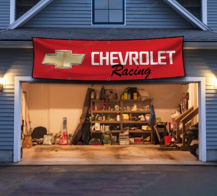 "Show your love for Chevy racing with this 2x8 ft Chevrolet Racing banner flag, perfect for car and truck enthusiasts. Featuring bold Chevrolet Racing graphics and iconic branding, this banner adds a high-energy vibe to any space. Ideal for man caves, garages, workshops, or car shows, it’s designed to highlight your passion for Chevy’s legacy in motorsport and performance vehicles. Crafted from durable, high-quality materials, this banner is suitable for both indoor and outdoor use, ensuring vibrant colors and lasting appeal. Whether you’re a racing fan or a Chevy collector, this Chevrolet Racing flag is the ultimate wall décor for showcasing your enthusiasm for speed and automotive excellence."