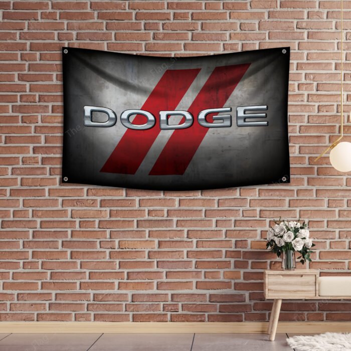 "Show off your passion for Dodge with this 3x5 ft flag banner featuring the iconic SRT Hellcat design. Perfect for car enthusiasts, racing fans, and Dodge collectors, this banner adds a bold and dynamic touch to any space. Ideal for garages, car shows, man caves, or workshops, it proudly showcases your love for high-performance vehicles and Dodge's legendary muscle car legacy. Made from durable, high-quality materials, this flag is designed for both indoor and outdoor use, ensuring vibrant colors and long-lasting appeal. Whether you’re decorating your personal space or enhancing your event setup, this Dodge SRT Hellcat flag banner is a must-have wall décor for any true fan of speed and power."