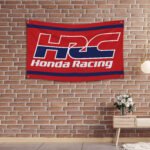 Honda HRC Racing Banner Flag 3x5 ft Car Show Garage Man Cave Wall Decor Sign