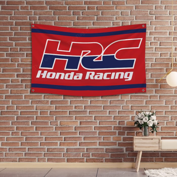 Honda HRC Racing Banner Flag 3x5 ft Car Show Garage Man Cave Wall Decor Sign