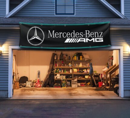 Mercedes Benz AMG Banner 2x8 ft Racing Flag Garden Man cave garage workshop Wall Decor Display sign