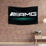 Mercedes Benz AMG 3x5ft Flag Racing Banner Car Show Garage Man Cave Wall Decor