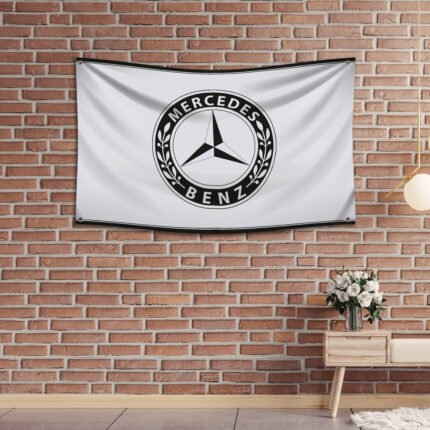 Mercedes Benz AMG Classic 3x5ft Flag Banner Car Show Garage Man Cave Wall Decor