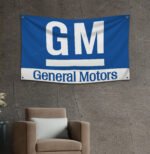 General Motors GM Flag 3x5ft Banner Racing Car Show Man Cave Wall Decor Sign