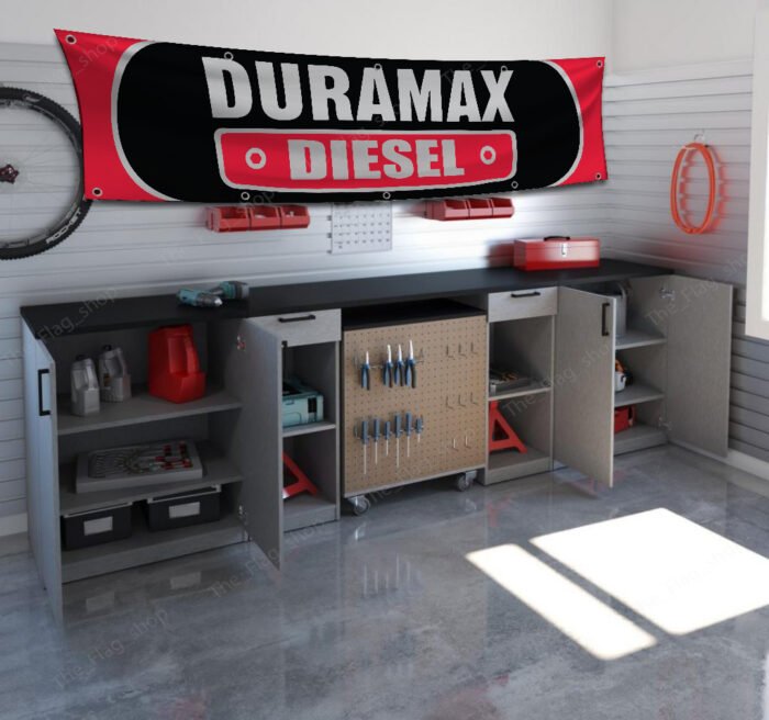 "Showcase your passion for power and performance with this 2x8 ft Duramax Diesel banner, a must-have for diesel enthusiasts and truck lovers. Featuring bold Duramax Diesel branding and striking graphics, this banner is perfect for garages, workshops, man caves, or truck show displays. Crafted from durable, high-quality materials, it ensures vibrant colors and long-lasting appeal, making it suitable for both indoor and outdoor use. Whether you’re highlighting your appreciation for heavy-duty engines or decorating your space with iconic diesel branding, this Duramax Diesel banner adds a professional and stylish touch to any setting. Celebrate the reliability and strength of Duramax Diesel with this standout décor piece, ideal for fans of high-performance diesel technology."