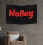 Holley Original Banner Flag 3x5ft Auto Parts Car Garage Man Cave Wall Decor Sign