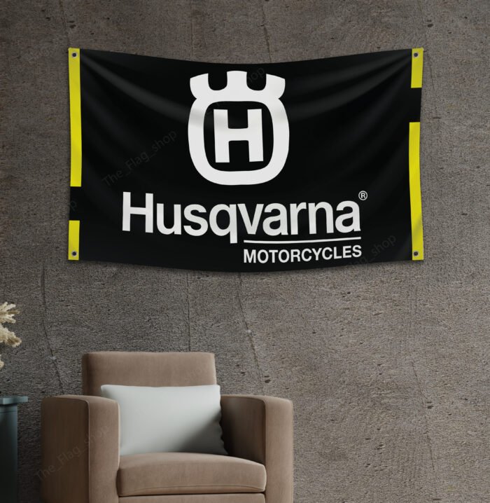 Husqvarna Banner Flag 3x5ft Tools Shop Workshop Garage Man Cave Wall Decor Sign