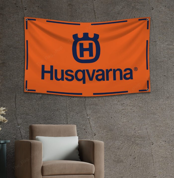 Husqvarna Banner Flag 3x5ft Tools Shop Workshop Garage Man Cave Wall Decor Sign