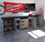 Milwaukee Tools Banner 2x8FT Nothing but the heavy duty Car Show Flag Garage Man Cave Wall Decor Sign