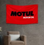 Motul Flag Banner 3x5ft - Motor Oil Racing Car Oil Shop Man Cave Wall Decor Sign