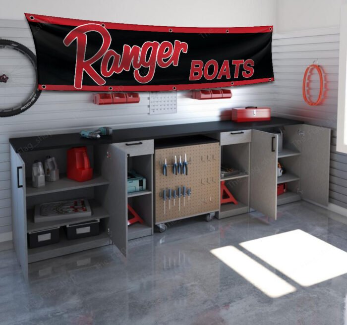 Ranger Boats 2x8 ft Flag Banner – Marine Boats, Fishing, Man Cave Wall Decor Sign