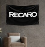 RECARO Gaming Seats Banner Flag 3x5 ft – Store, Shop, Car, Man Cave Wall Decor Sign