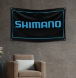 Shimano 3x5ft Flag – Fishing Banner, Bike Equipment, Man Cave Wall Decor, Garage Sign