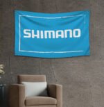 Shimano 3x5ft Flag – Fishing Banner, Bike Equipment, Man Cave Wall Decor, Garage Sign