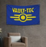 Vault Tec, Fallout Flag 3x5ft Banner – Man Cave Wall Decor Sign