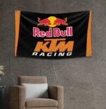 Redbull KTM 3x5 FT Banner Motorcycle Racing Flag Show Garage Man Cave Wall Decor