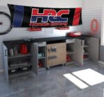 Honda HRC 2x8 ft Banner Car Racing Flag Show Garage Man Cave Wall Decor Sign