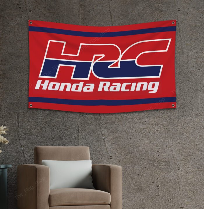 Honda HRC Racing Banner Flag 3x5 ft Car Show Garage Man Cave Wall Decor Sign