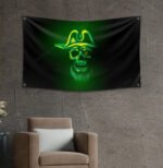 Jolly Roger 3x5ft Flag – Skull & Crossbones Pirate Ship Banner for Garden, Boat, Man Cave Decor