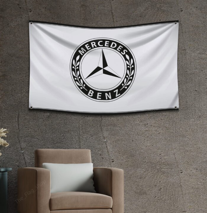 Mercedes Benz AMG Classic 3x5ft Flag Banner Car Show Garage Man Cave Wall Decor