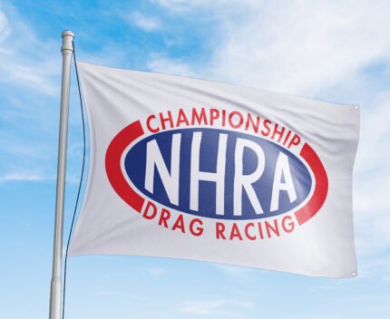 NHRA Drag Racing 3x5 ft Flag Championship White Banner Hot Rod National Association Wall Decor Garage Workshop Display