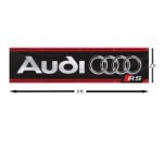 "Celebrate your passion for Audi and motorsport with this eye-catching 2x8 ft Audi Sport banner. Designed for car racing enthusiasts, this flag features bold graphics that make it the perfect addition to any garage, man cave, or automotive showroom. Whether you're decorating for a car show, upgrading your wall décor, or creating a standout display, this durable banner is built to impress. Its high-quality construction ensures it’s suitable for both indoor and outdoor use, making it a versatile choice for Audi fans who want to showcase their love for precision engineering and racing performance."