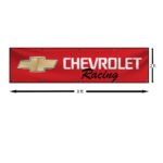 "Show your love for Chevy racing with this 2x8 ft Chevrolet Racing banner flag, perfect for car and truck enthusiasts. Featuring bold Chevrolet Racing graphics and iconic branding, this banner adds a high-energy vibe to any space. Ideal for man caves, garages, workshops, or car shows, it’s designed to highlight your passion for Chevy’s legacy in motorsport and performance vehicles. Crafted from durable, high-quality materials, this banner is suitable for both indoor and outdoor use, ensuring vibrant colors and lasting appeal. Whether you’re a racing fan or a Chevy collector, this Chevrolet Racing flag is the ultimate wall décor for showcasing your enthusiasm for speed and automotive excellence."