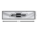 "Show your passion for Chevrolet with this 2x8 ft banner flag, designed for Chevy car and truck enthusiasts. Featuring bold Chevrolet branding and iconic graphics, this banner is the perfect addition to any garage, man cave, or workshop. Ideal for racing fans and collectors, it adds a dynamic and stylish touch to your wall décor. Crafted from durable, high-quality materials, this flag is built to last and suitable for both indoor and outdoor use. Whether you’re decorating for a car show or enhancing your personal space, this Chevrolet banner is a must-have sign for showcasing your love for Chevy’s legacy in automotive excellence and performance."