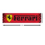 "Elevate your space with this Ferrari Racing Checkered Banner, the perfect décor piece for car enthusiasts and motorsport fans. Measuring 2x8 ft, this banner features the iconic Ferrari logo alongside bold checkered racing graphics, symbolizing the thrill and prestige of the racing world. Ideal for garages, man caves, workshops, or car shows, it brings a touch of Italian automotive excellence to any setting. Crafted from durable, high-quality materials, this banner is designed to withstand indoor and outdoor use, ensuring vibrant colors and long-lasting appeal. Celebrate Ferrari’s unparalleled legacy in Formula 1 and high-performance racing with this stylish and dynamic banner, a must-have for anyone who admires speed, luxury, and precision."