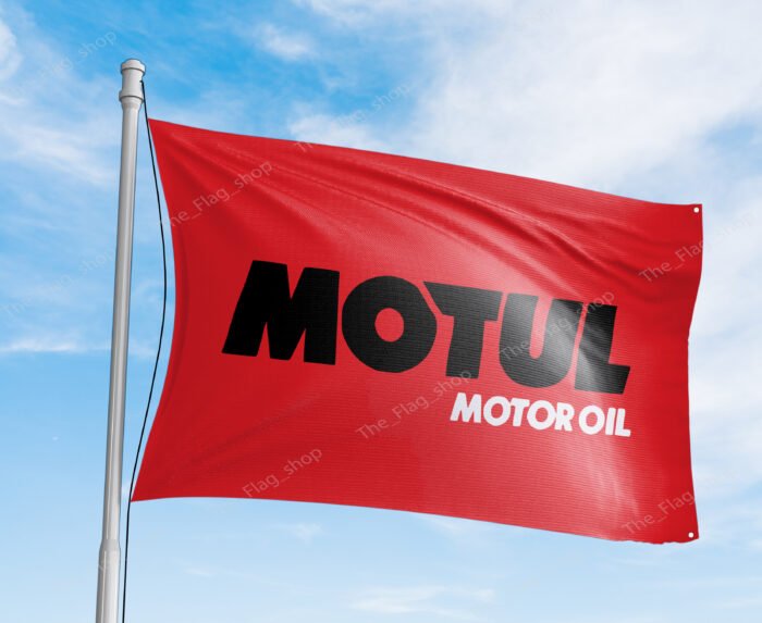 Motul Flag Banner 3x5ft - Motor Oil Racing Car Oil Shop Man Cave Wall Decor Sign