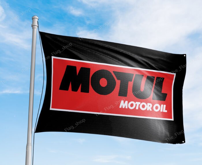 Motul Flag Banner 3x5ft - Motor Oil Racing Car Oil Shop Man Cave Wall Decor Sign