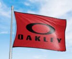 Oakley Flag 3x5 ft Sunglasses Red Banner Advertising Promotional Workshop Oakley Sunglasses, Apparel & Accessories Beyond the Beach Man Cave Wall Decor Garage Shop Display