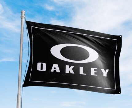 Oakley Flag Banner 3x5 ft – Sunglasses Advertising Promotional Workshop & Man Cave Wall Decor